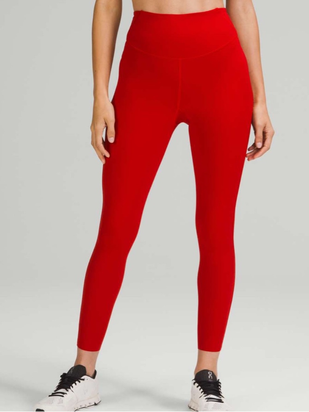 Lululemon Base Pace High-Rise Tight 25" in Dark Red